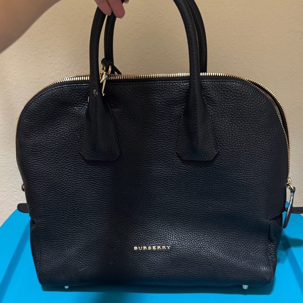 Burberry Black Leather Satchel